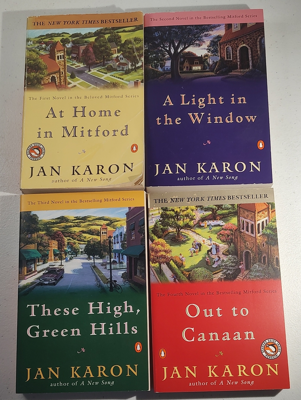 The First 4 Books In The Mitford Series By Jan Karon, Used Trade Paperbacks